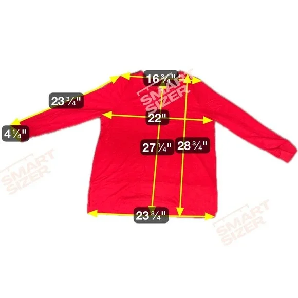 SONOMA Women XL Red Crew Neck Split‎ Hem Top Casual Minimalist Holiday Normcore - Picture 5 of 5